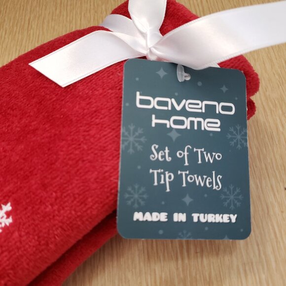 BNWT BAVENO HOME Decorative Turkish Holiday Tip Towel Set: 2 - Picture 2 of 3